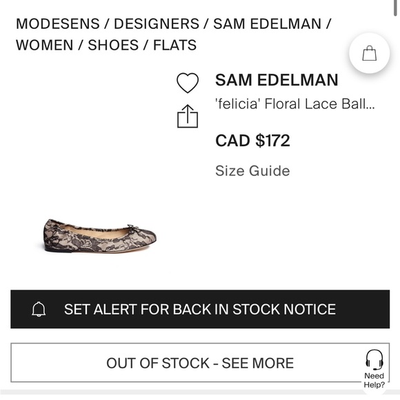 Limited Edition Sam Edelman Felicia Ballet Flats (Size 8) - Picture 9 of 14